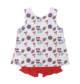Cypress Row Varsity Red & Blue Blaire Bow Back Set