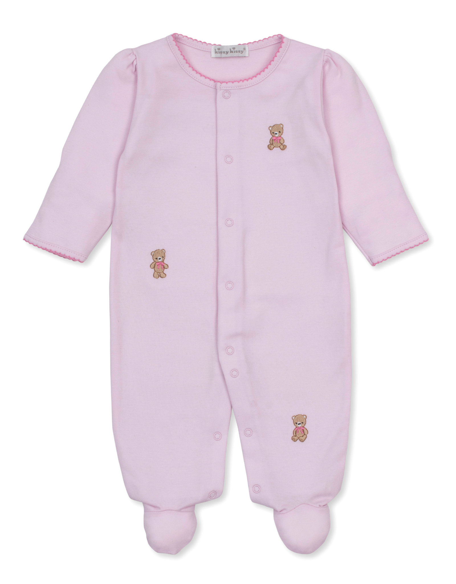 Kissy Kissy Teddy Bear Club Footie PINK