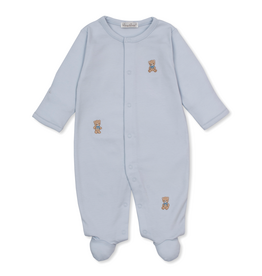 Kissy Kissy Teddy Bear Club Footie BLUE