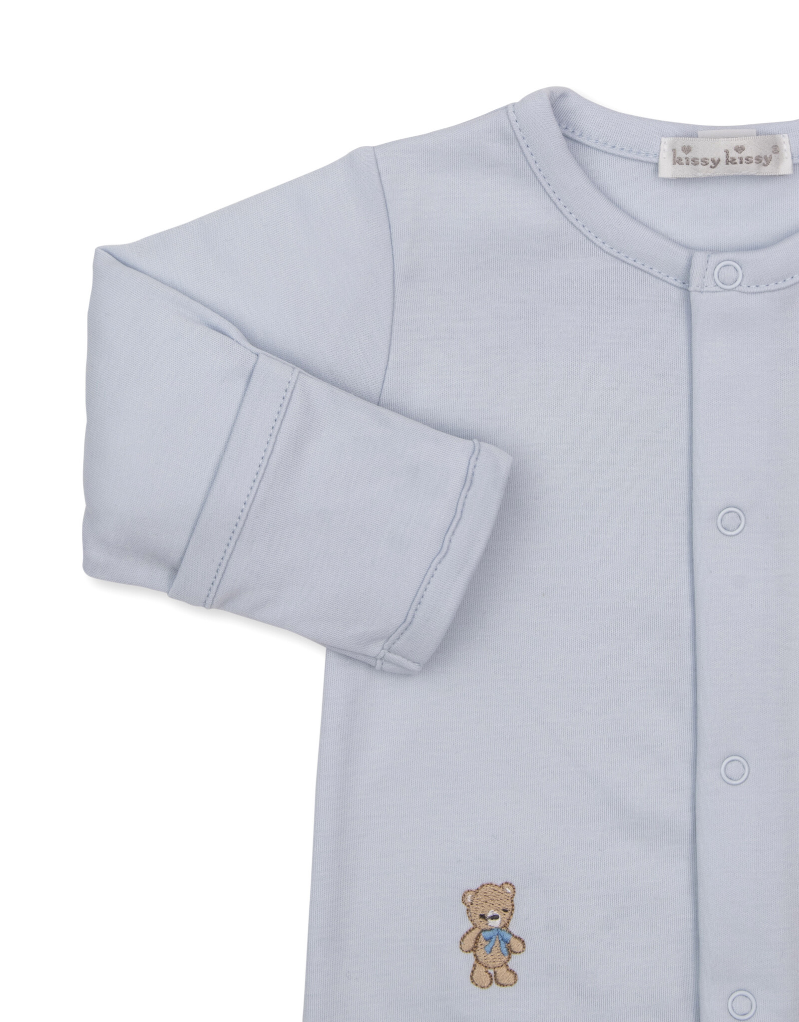 Kissy Kissy Teddy Bear Club Footie BLUE