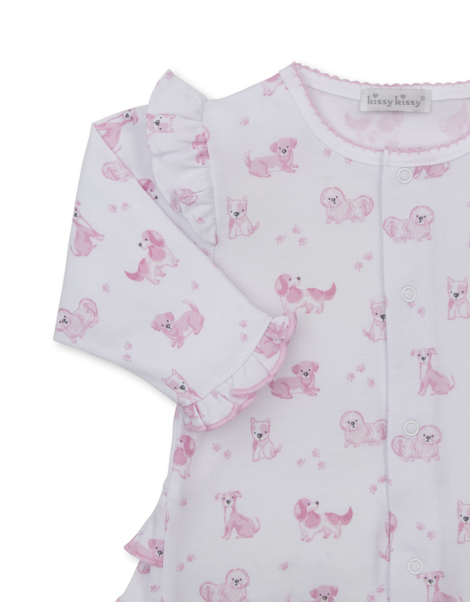 Kissy Kissy Puppy Paws Playsuit PINK