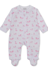Kissy Kissy Puppy Paws Zip Footie PINK