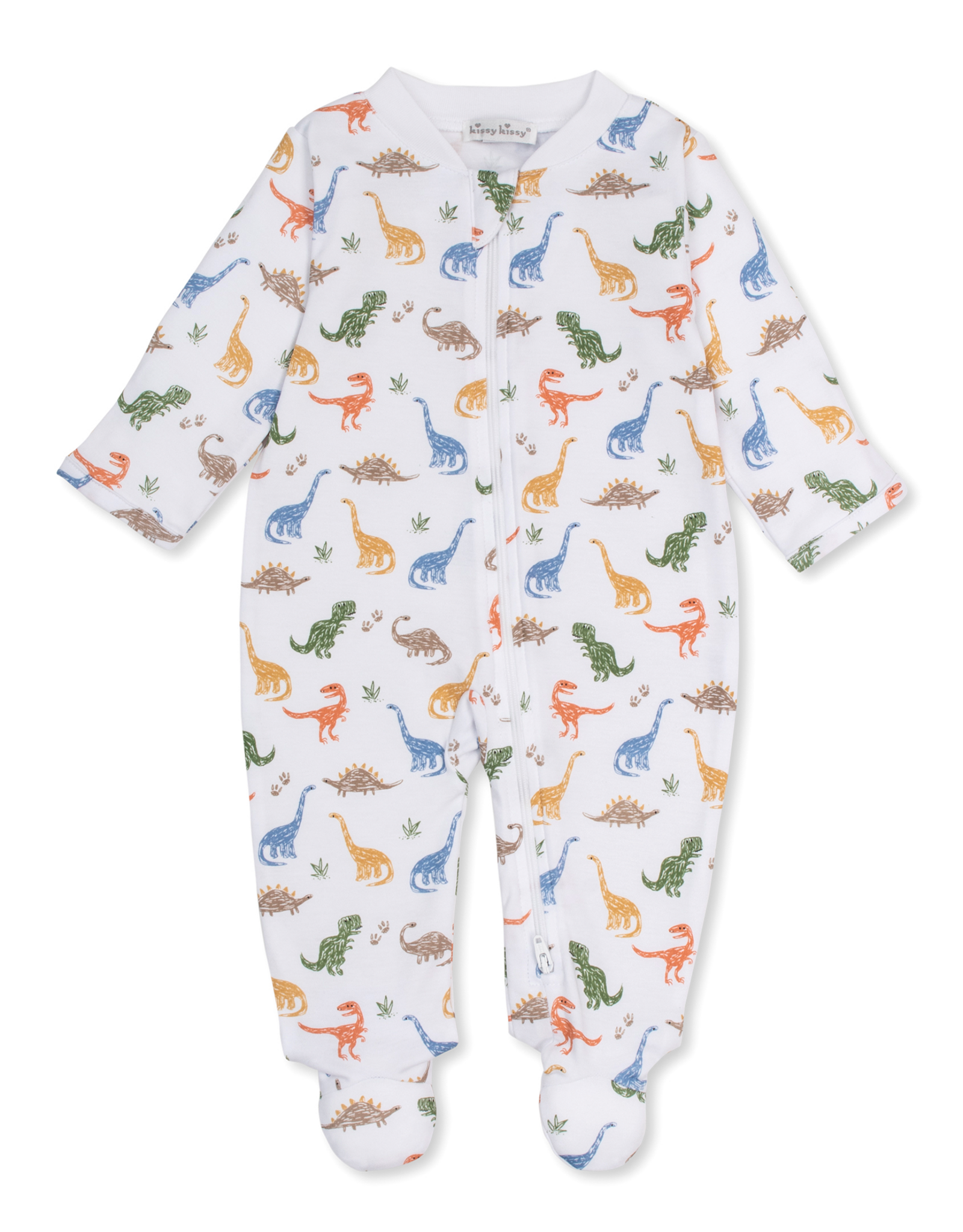 Kissy Kissy Dino Stomp Zip Footie