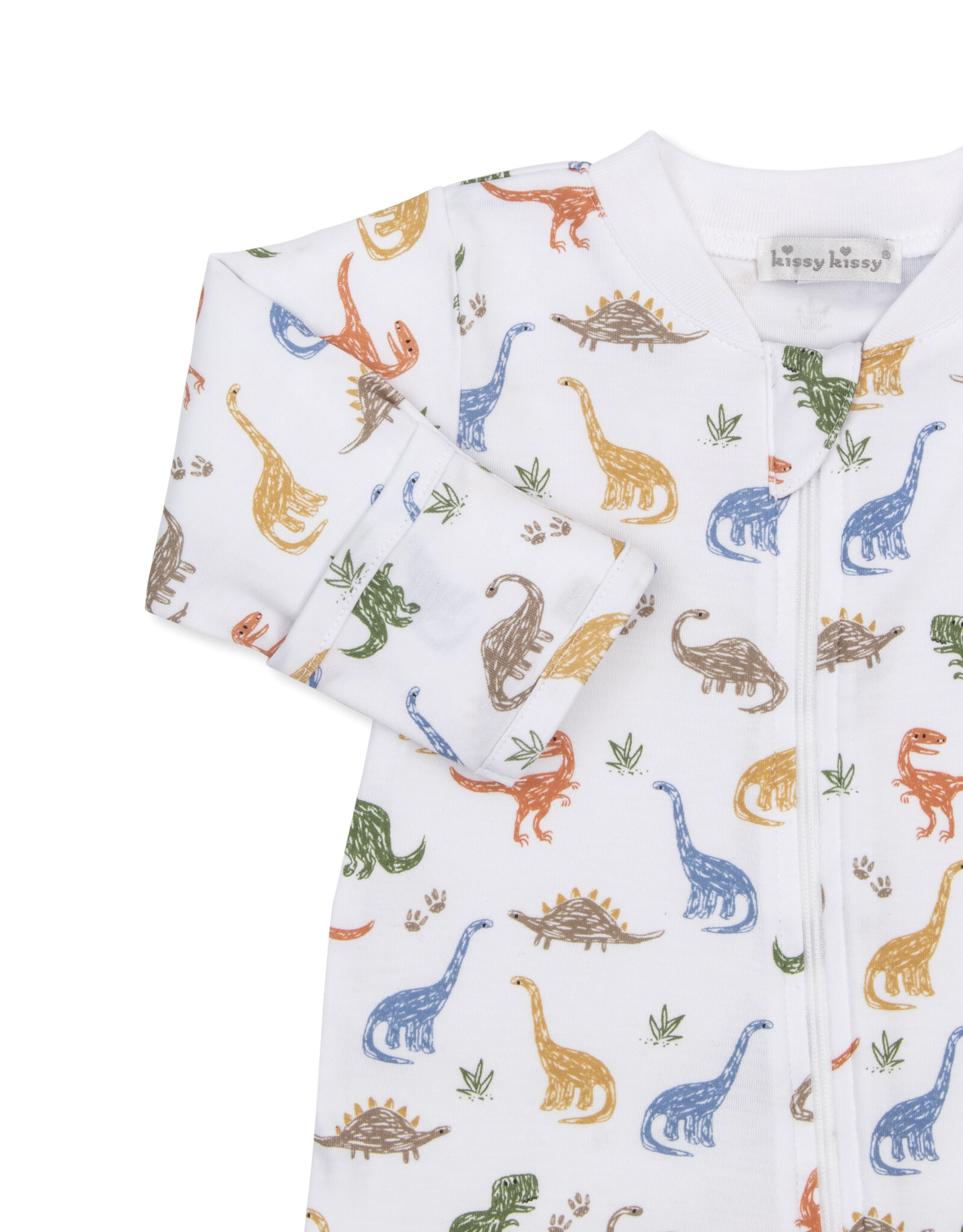 Kissy Kissy Dino Stomp Zip Footie