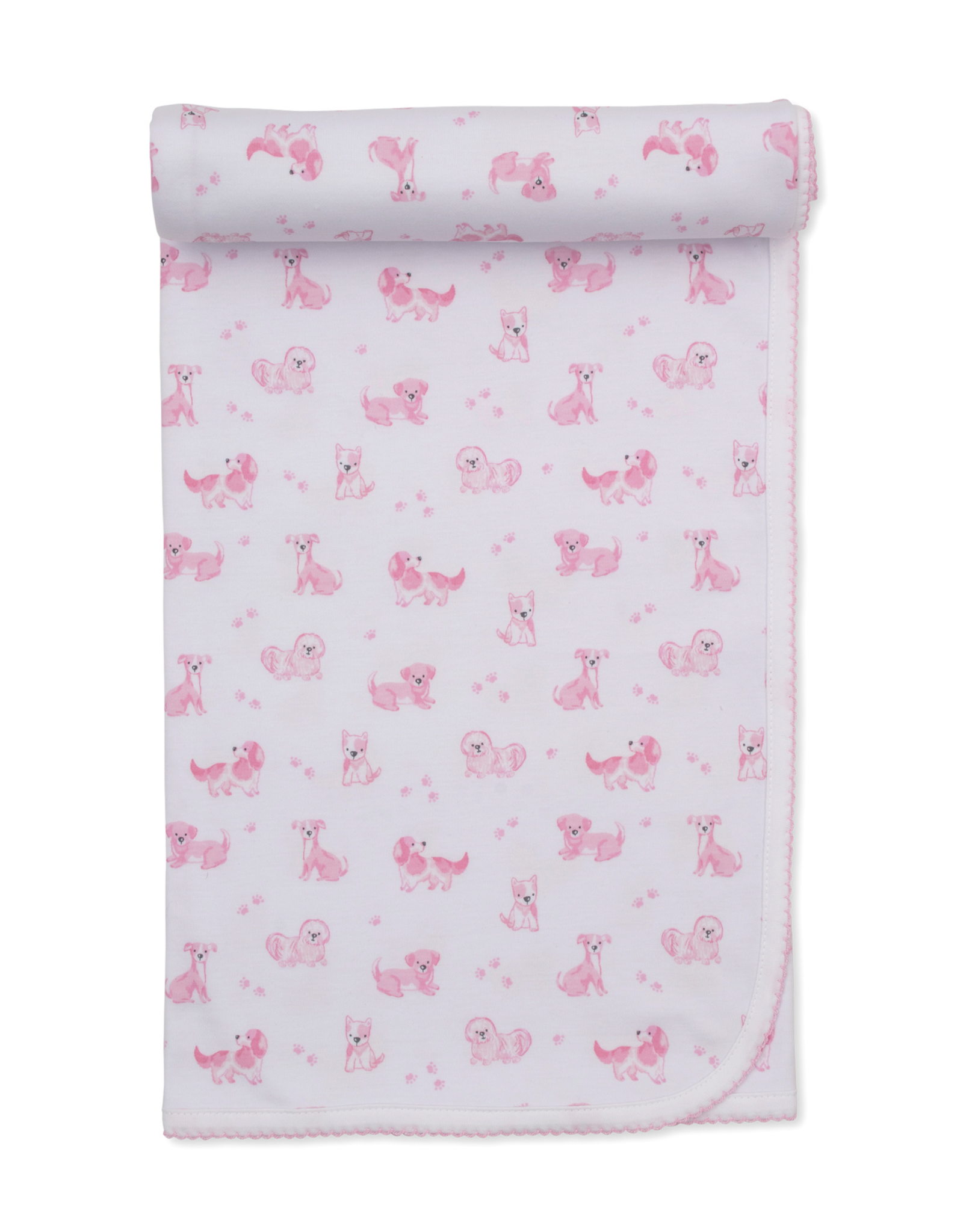 Kissy Kissy Puppy Paws Blanket PINK