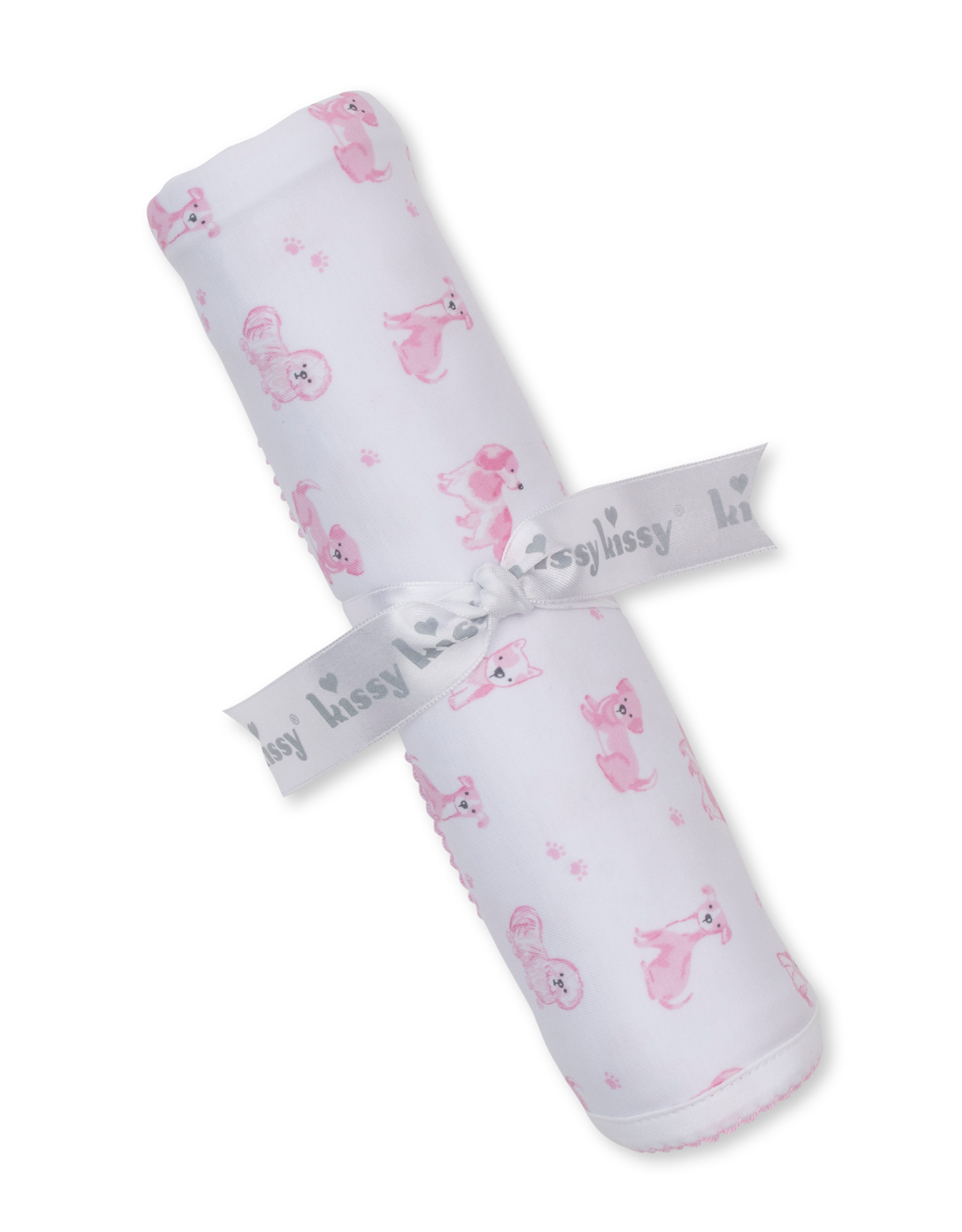 Kissy Kissy Puppy Paws Blanket PINK