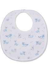 Kissy Kissy Puppy Paws Bib BLUE