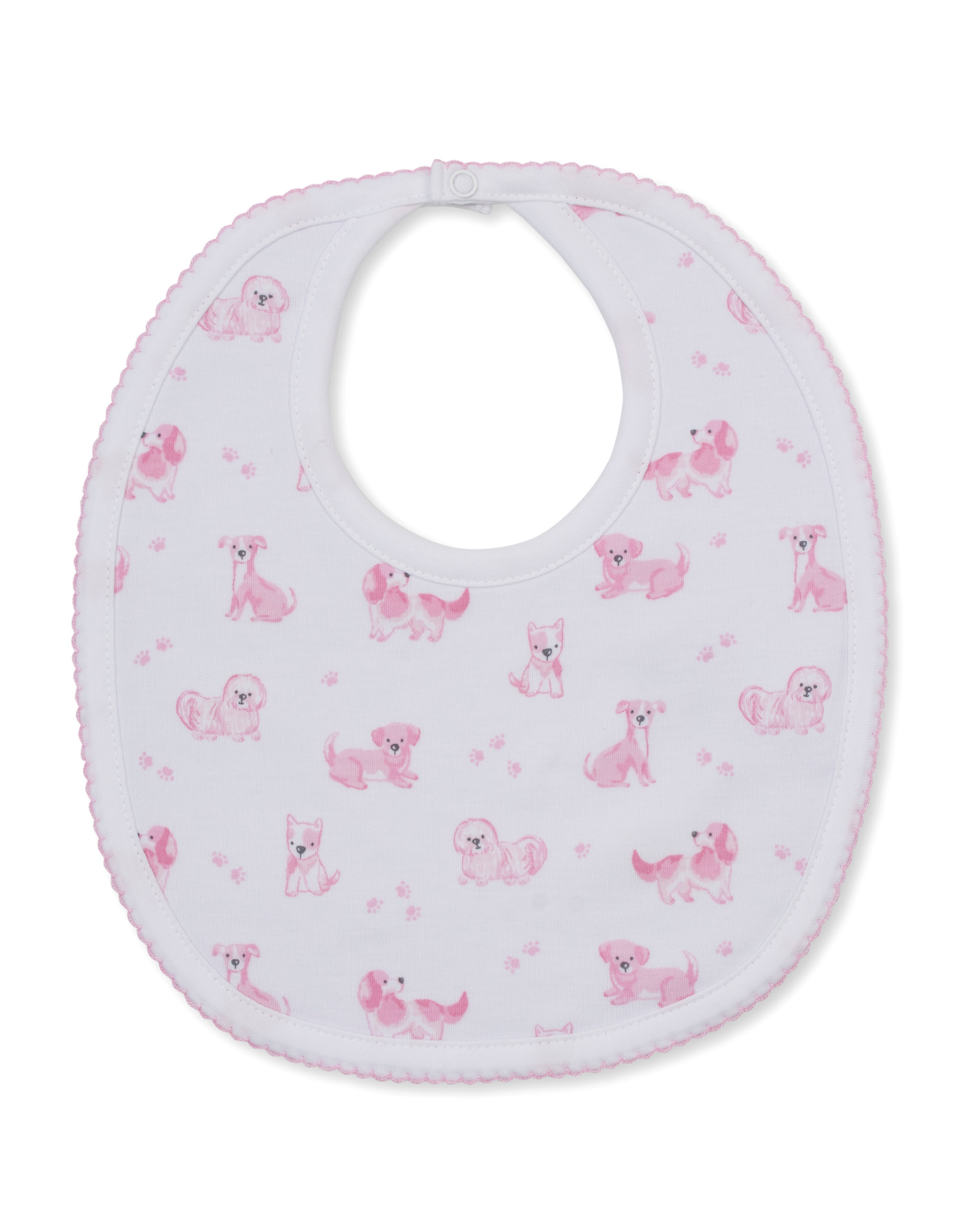 Kissy Kissy Puppy Paws Bib PINK