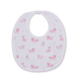Kissy Kissy Puppy Paws Bib PINK