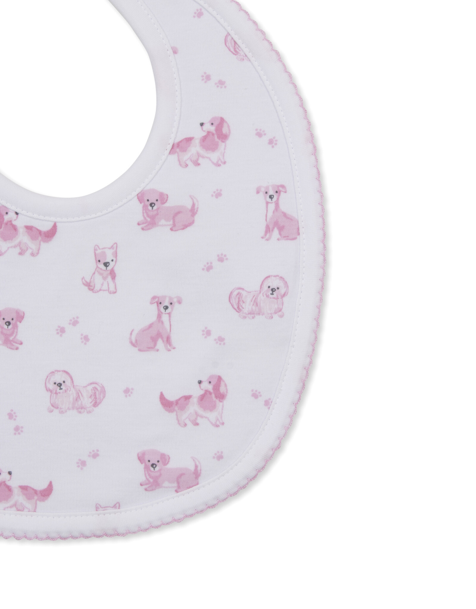 Kissy Kissy Puppy Paws Bib PINK