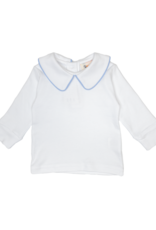 Luigi KB042 LS Boy Collared Shirt White/Lt. Blue