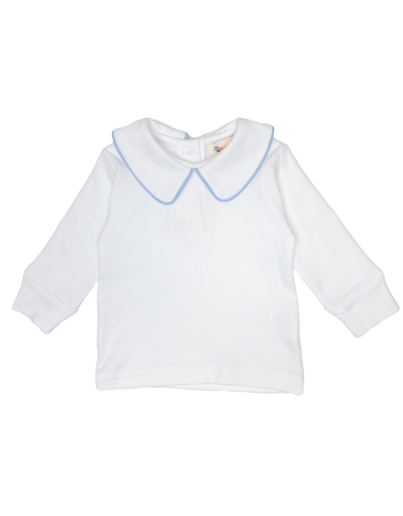 Luigi KB042 LS Boy Collared Shirt White/Lt. Blue