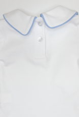 Luigi KB042 LS Boy Collared Shirt White/Lt. Blue