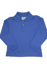 Luigi ITP014 LS Polo Dark Chambray 146