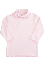 Luigi ITS001F Lettuce Edge Turtle Neck Pink