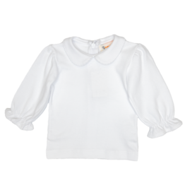 Luigi Long Sleeve Blouse White/White