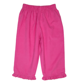 Luigi Corduroy Ruffle Pant Hot Pink