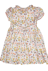 Lulu Bebe LBF26 Rose Fall Floral Smocked Waist Dress