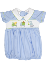 Lulu Bebe LBF26 Noah Trucks Smocked Bubble