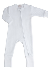 Miocotton MC Quilted Zipper Romper WHITE