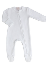 Miocotton MC Quilted Zipper Footie WHITE