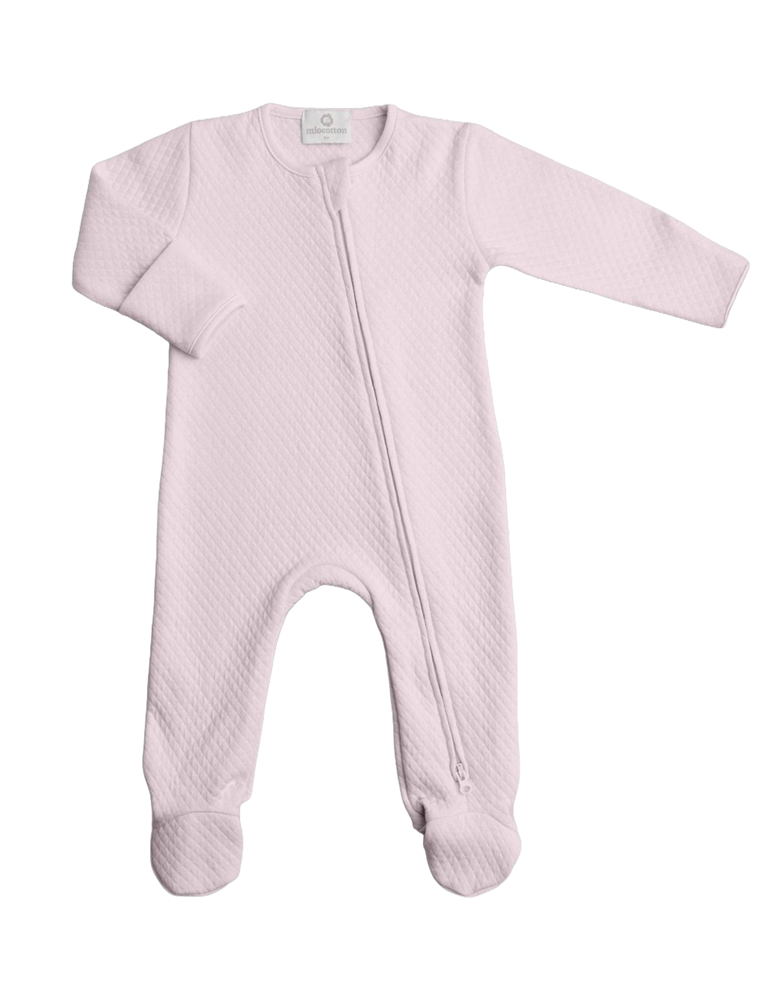 Miocotton MC Quilted Zipper Footie PINK
