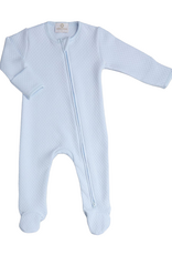 Miocotton MC Quilted Zipper Footie BLUE