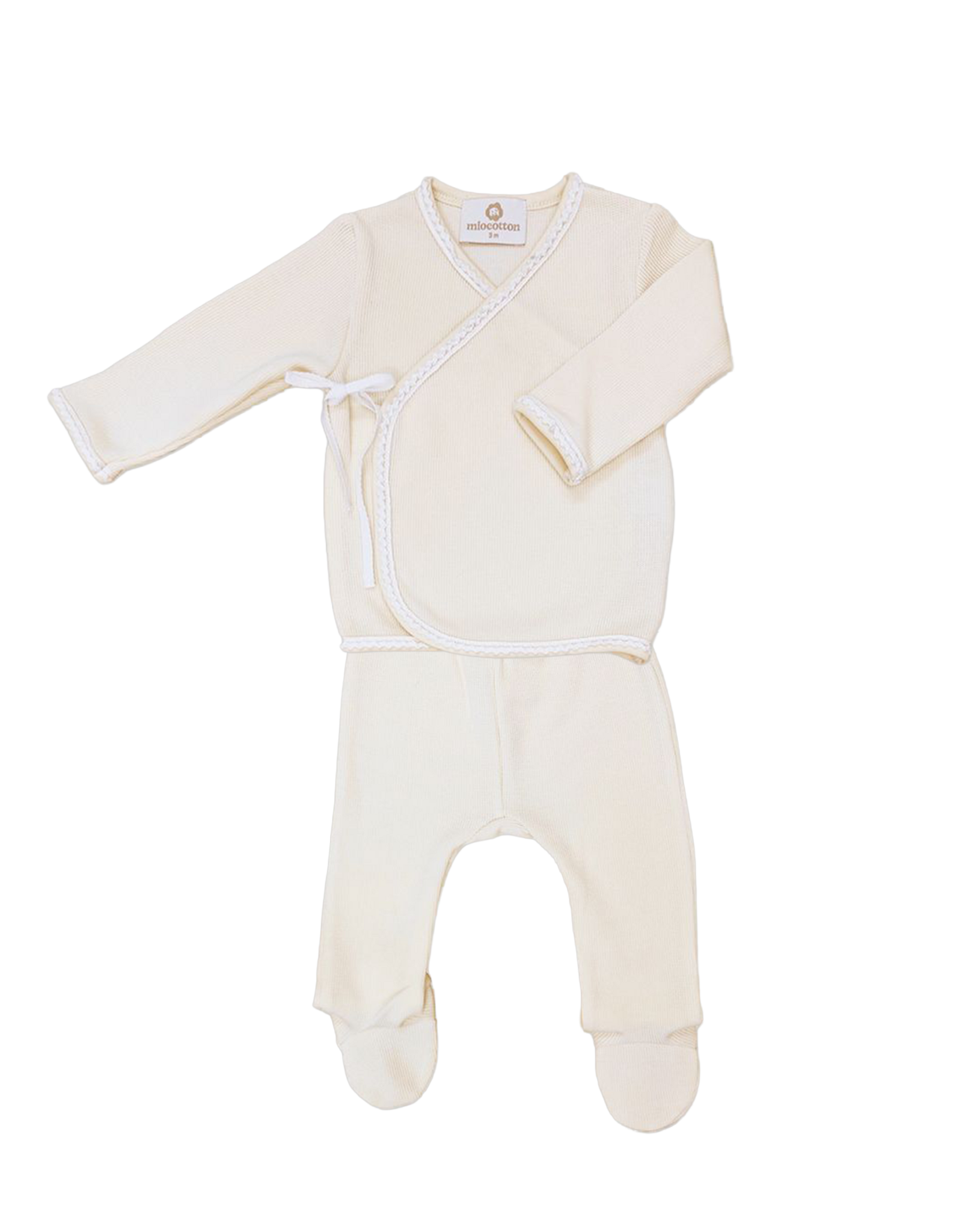 Miocotton MC Milen Special Knit Kimono Set PEARL