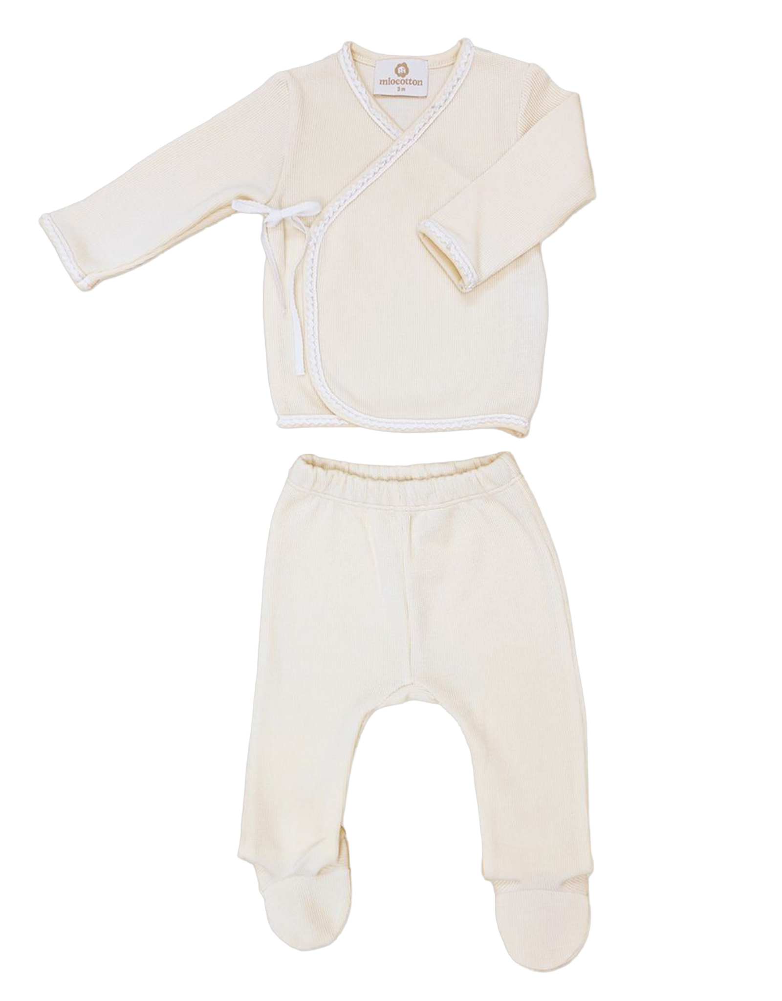 Miocotton MC Milen Special Knit Kimono Set PEARL