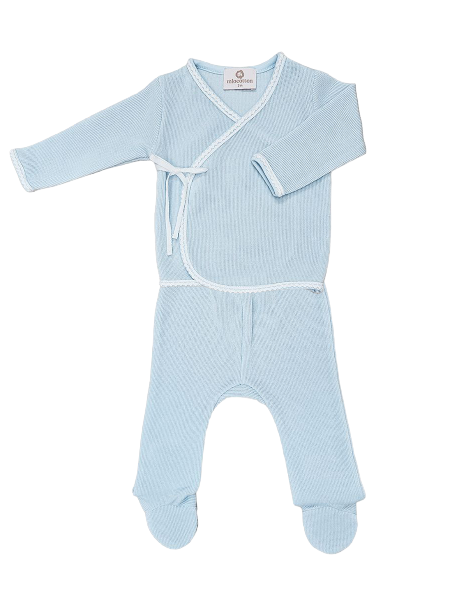 Miocotton MC Milen Special Knit Kimono Set BLUE