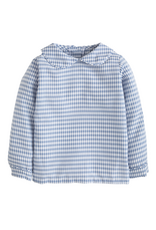 Little English LEF26 Stormy Blue Gingham Pant Set