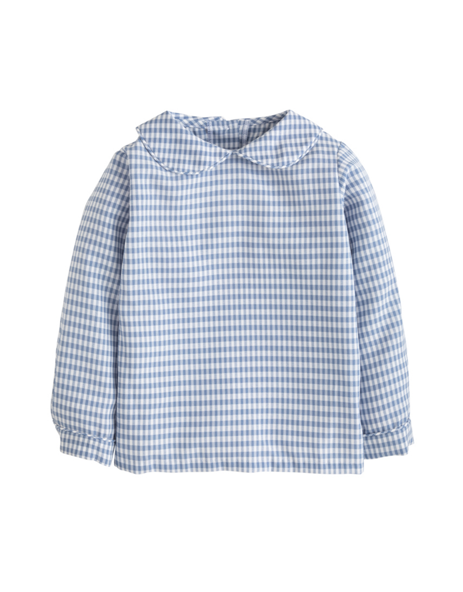 Little English LEF26 Stormy Blue Gingham Pant Set