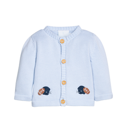 Little English Crochet Cardigan Football Helmet