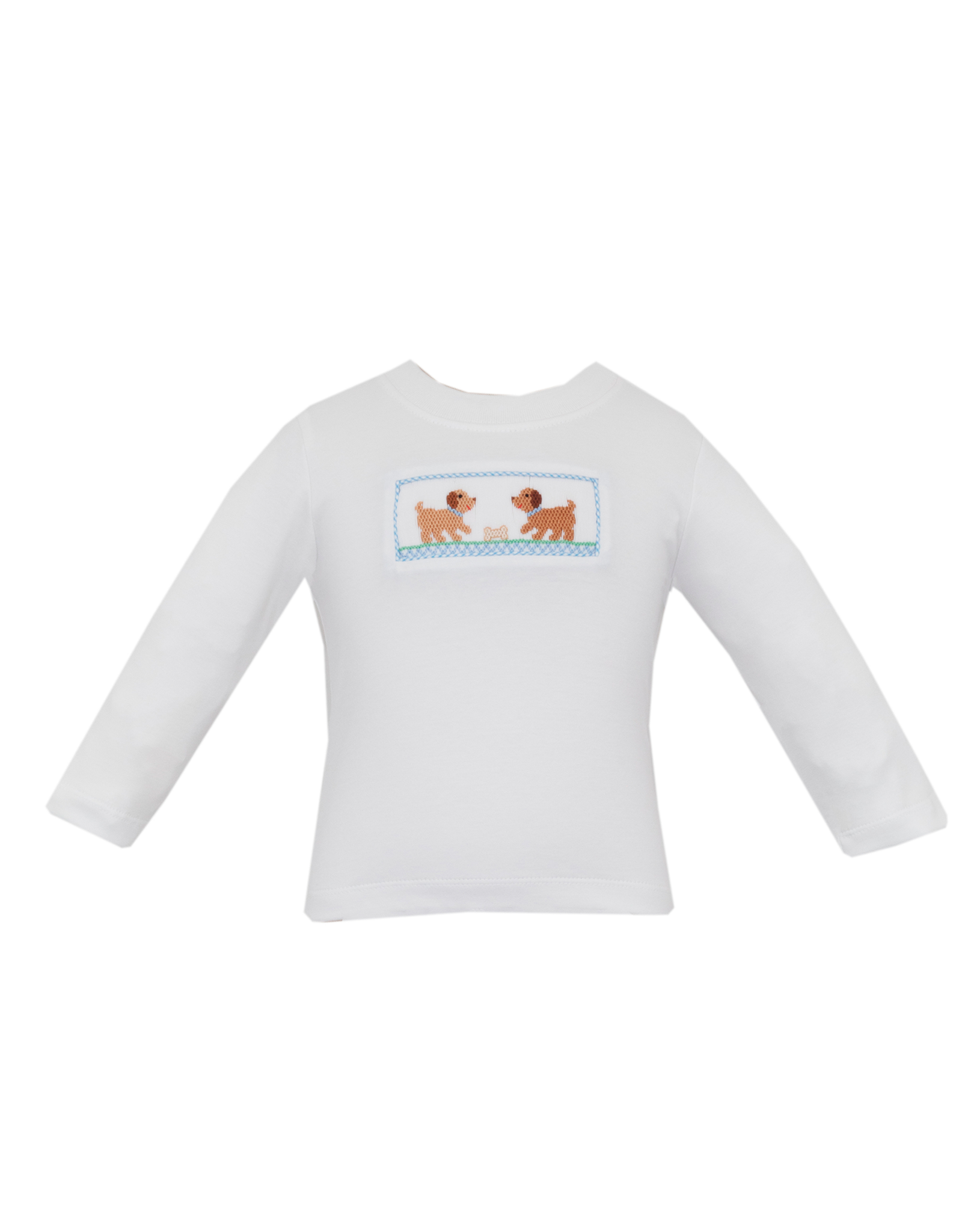 Petit Bebe 123PL Puppies Smocked Shirt