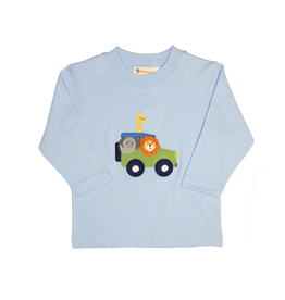 Luigi Long Sleeve Shirt Light Blue Safari Jeep