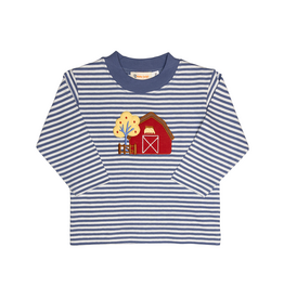 Luigi Long Sleeve Shirt Blue Stripe Barn