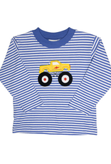 Luigi F26 LS Shirt Dk Chambray Stripe Monster Truck