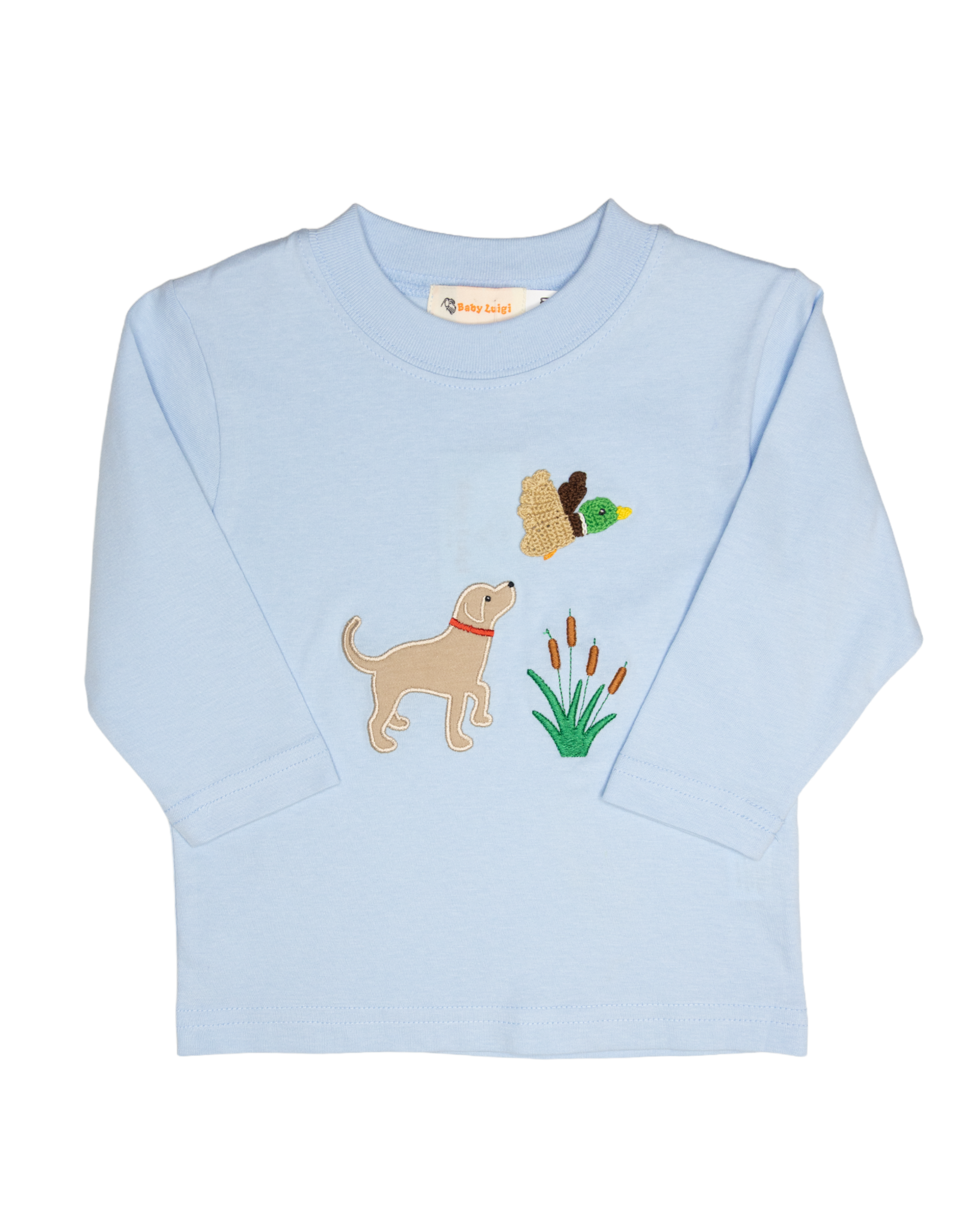 Luigi F26 LS Shirt Lt Blue Stripe Mallard