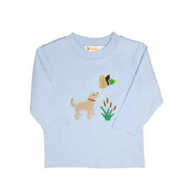 Luigi Long Sleeve Shirt Light Blue Stripe Mallard