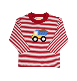 Luigi Long Sleeve Shirt Red Stripe Dump Truck