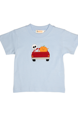 Luigi F26 SS Shirt Lt. Blue Skeleton Pumpkin