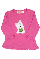 Luigi F26 Ruffle Shirt Hot Pink Westie