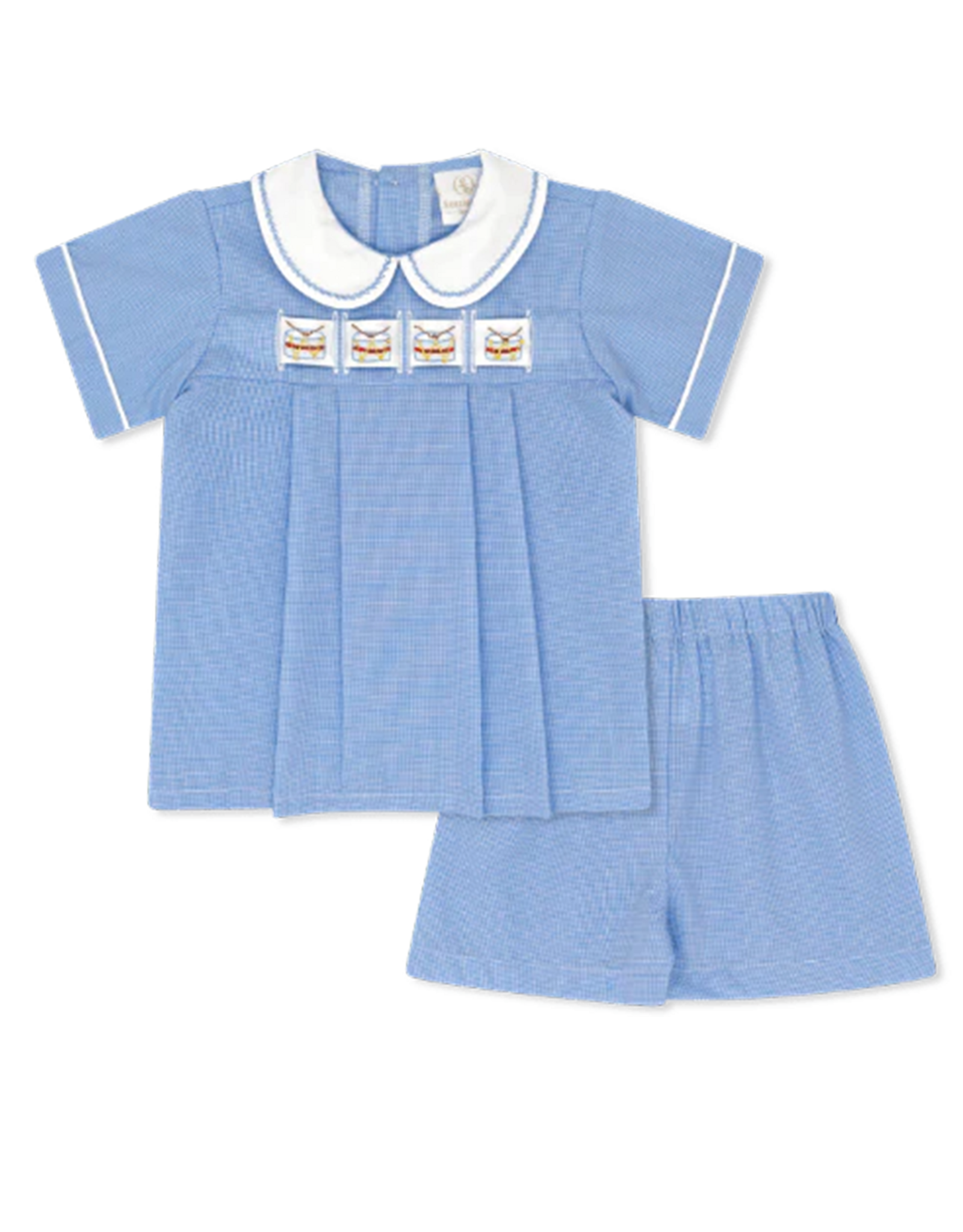 Lullaby Set Noah Ribbon Short Set w/3 Ribbons River Royal Mingingham