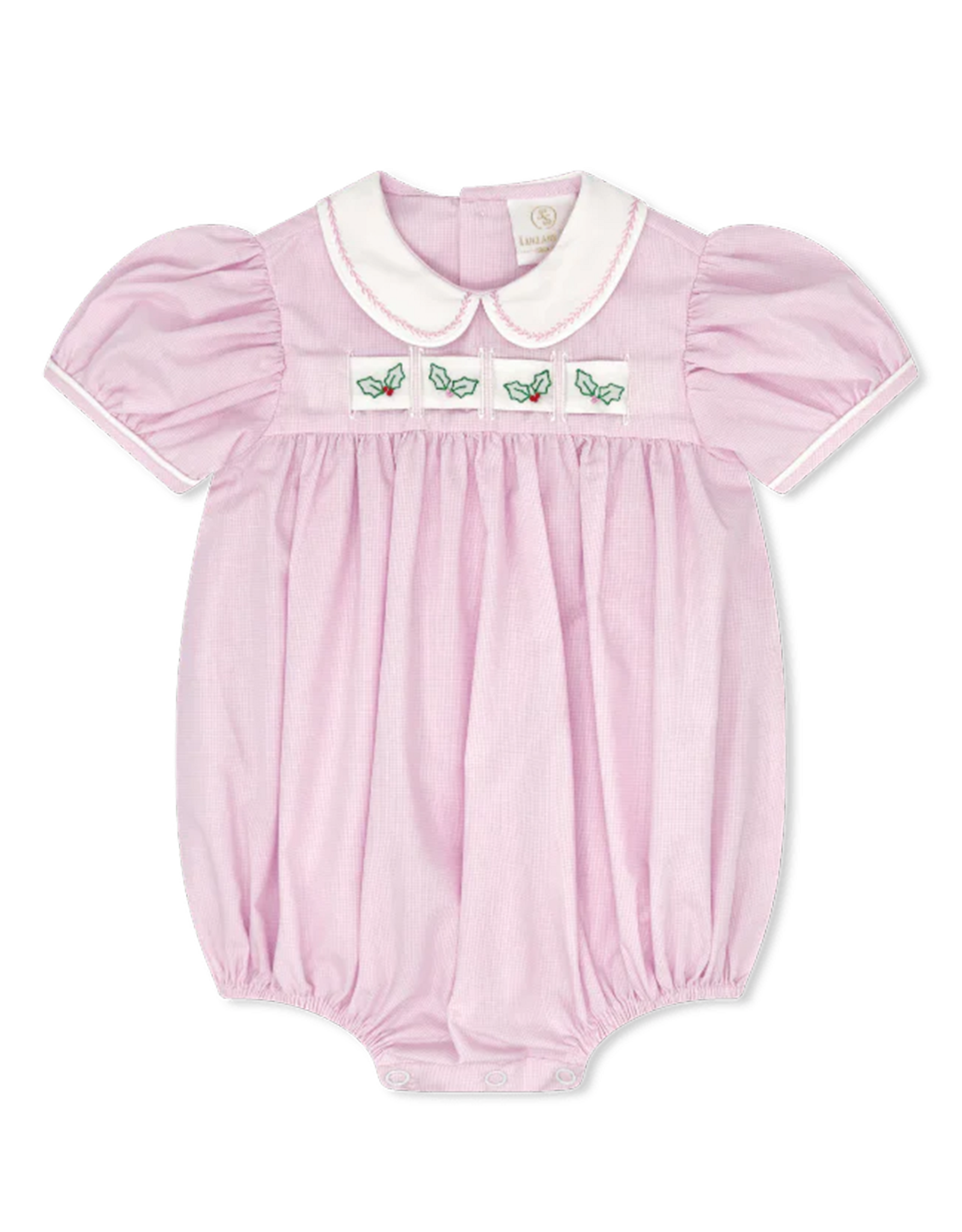 Lullaby Set Ruth Ribbon Bubble w/3 Ribbons Baby Pink Minigingham
