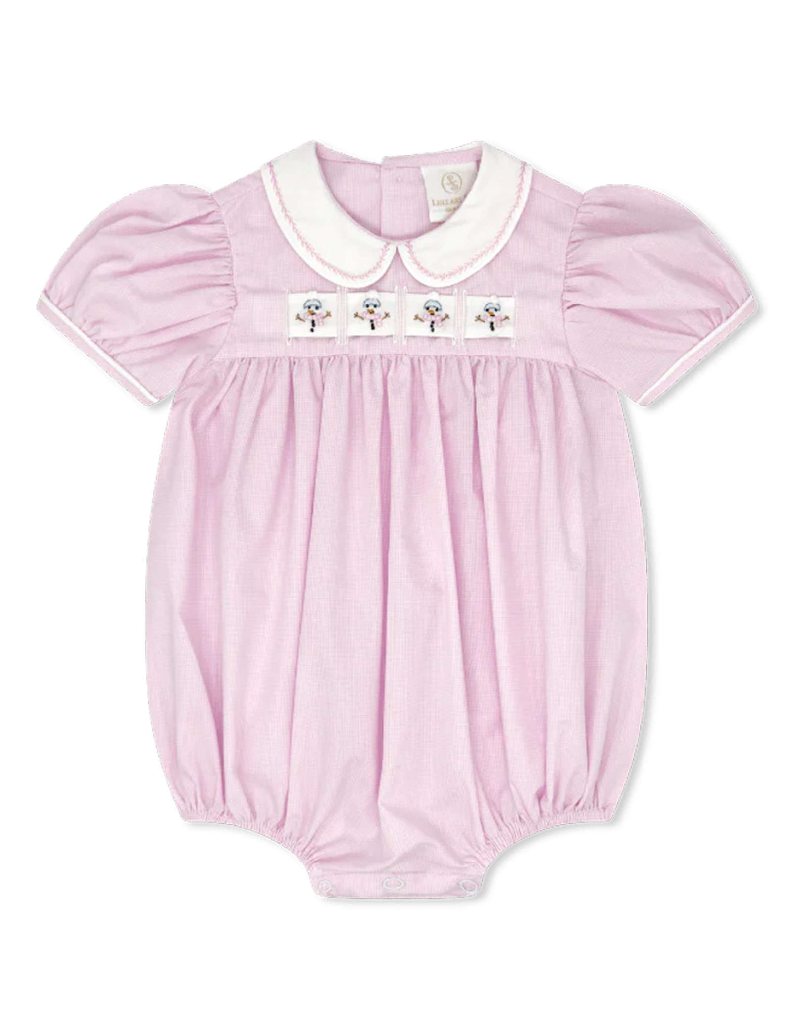 Lullaby Set Ruth Ribbon Bubble w/3 Ribbons Baby Pink Minigingham