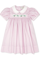 Lullaby Set Ruth Ribbon Dress w/3 Ribbons Baby Pink Minigingham