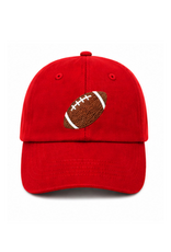 Bits & Bows BB Red Football Hat
