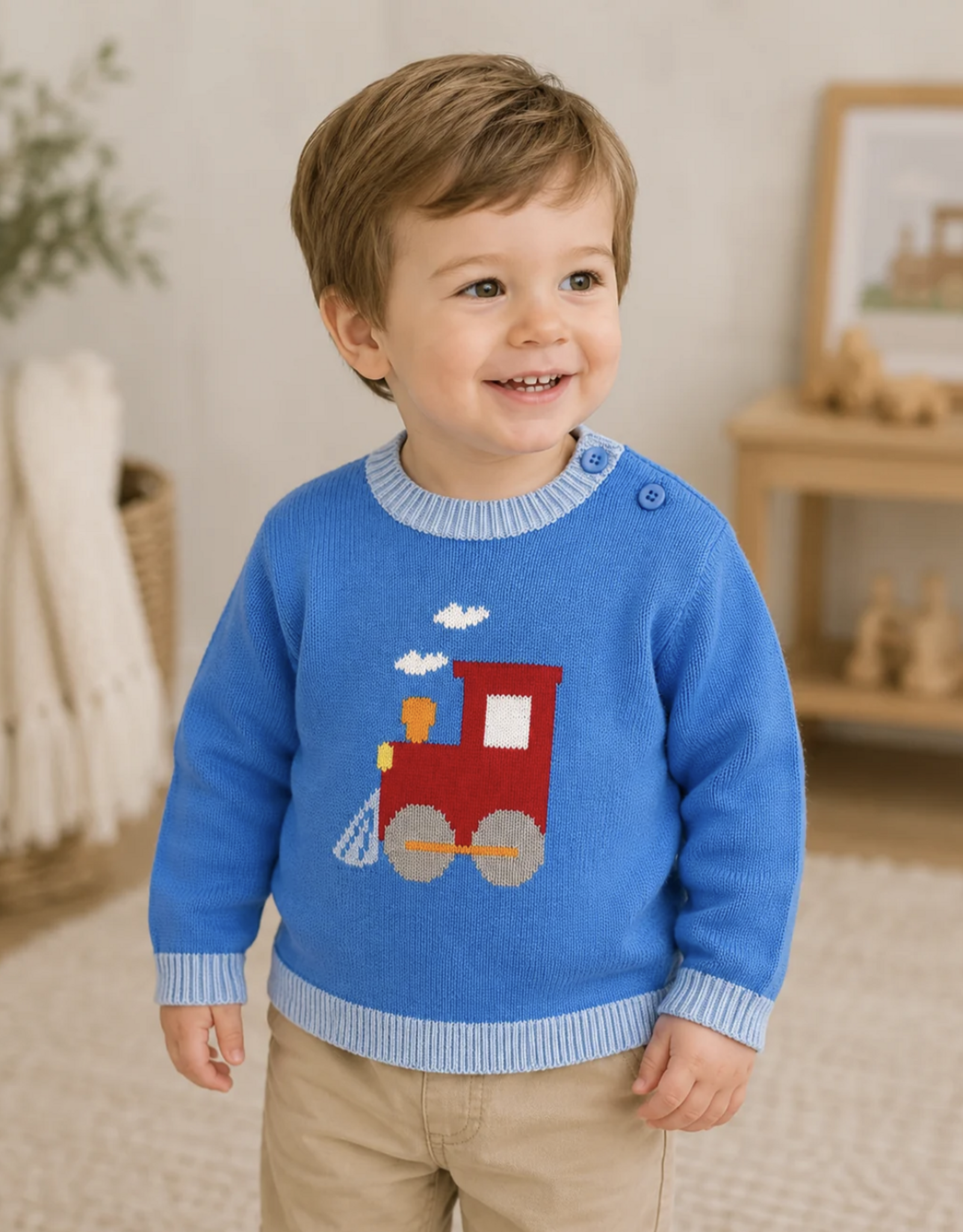 Petit Ami Train Sweater