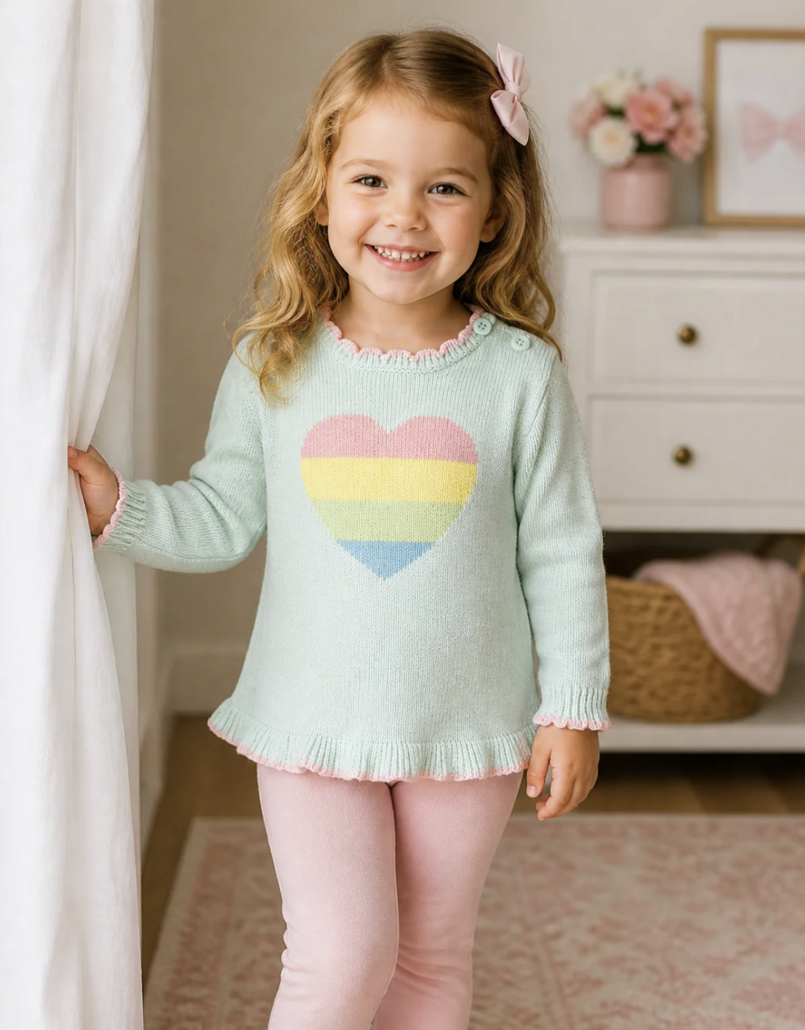 Petit Ami Rainbow Sweater