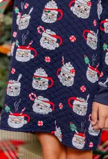 TBBC Cassidy Crewneck Quilted Dress Keeping Spirits Bright